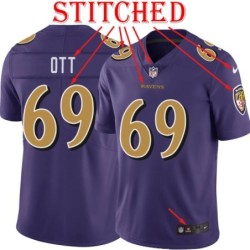 Purple Alternate Legend Tyler Ott Jersey Baltimore Ravens #69