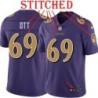 Purple Alternate Legend Tyler Ott Jersey Baltimore Ravens #69