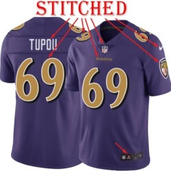 Purple Alternate Legend Josh Tupou Jersey Baltimore Ravens #69