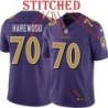 Purple Alternate Legend Ramon Harewood Jersey Baltimore Ravens #70