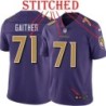 Purple Alternate Legend Jared Gaither Jersey Baltimore Ravens #71