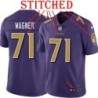 Purple Alternate Legend Ricky Wagner Jersey Baltimore Ravens #71