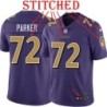 Purple Alternate Legend J'Vonne Parker Jersey Baltimore Ravens #72