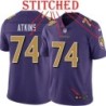 Purple Alternate Legend James Atkins Jersey Baltimore Ravens #74
