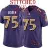 Purple Alternate Legend Jonathan Ogden Jersey Baltimore Ravens #75
