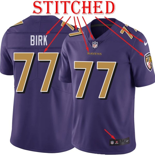 Purple Alternate Legend Matt Birk Jersey Baltimore Ravens #77