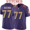 Purple Alternate Legend Bradley Bozeman Jersey Baltimore Ravens #77