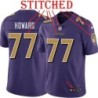 Purple Alternate Legend Austin Howard Jersey Baltimore Ravens #77