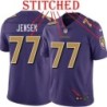Purple Alternate Legend Ryan Jensen Jersey Baltimore Ravens #77
