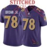 Purple Alternate Legend Orlando Brown Jr. Jersey Baltimore Ravens #78