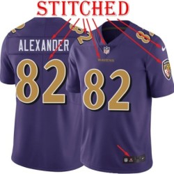 Purple Alternate Legend Derrick Alexander Jersey Baltimore Ravens #82