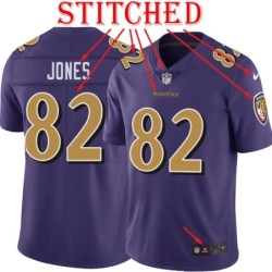 Purple Alternate Legend Terry Jones Jersey Baltimore Ravens #82