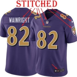 Purple Alternate Legend Frank Wainright Jersey Baltimore Ravens #82
