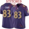 Purple Alternate Legend Lee Evans Jersey Baltimore Ravens #83