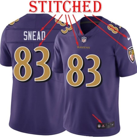 Purple Alternate Legend Willie Snead Jersey Baltimore Ravens #83