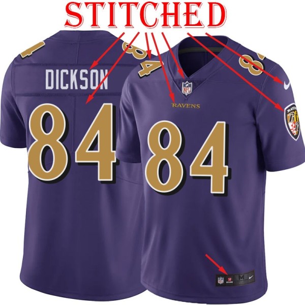 Purple Alternate Legend Ed Dickson Jersey Baltimore Ravens #84