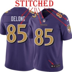 Purple Alternate Legend Greg DeLong Jersey Baltimore Ravens #85