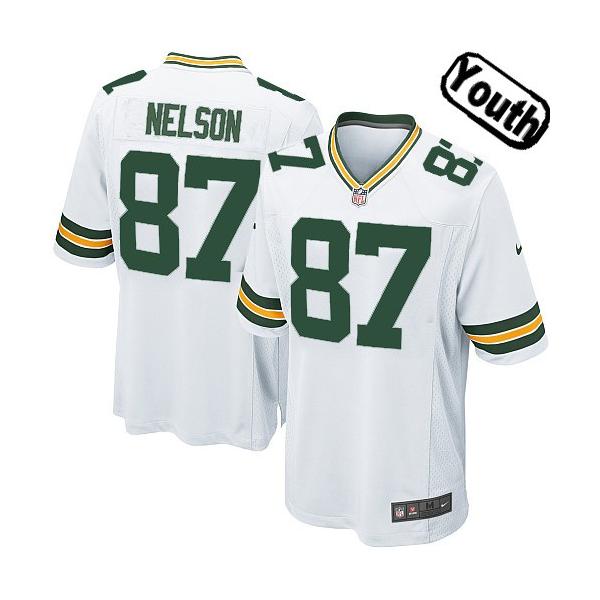 Green Bay Youth Football Jersey(White 