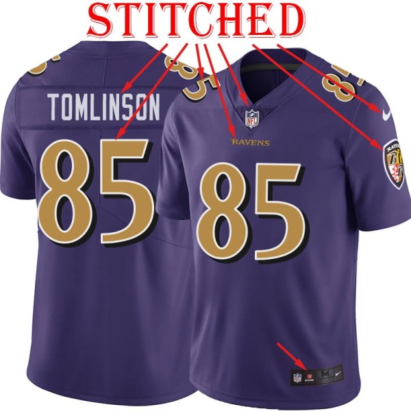 Purple Alternate Legend Eric Tomlinson Jersey Baltimore Ravens #85