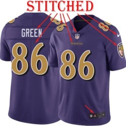 Purple Alternate Legend Eric Green Jersey Baltimore Ravens #86