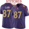 Purple Alternate Legend Dallas Clark Jersey Baltimore Ravens #87