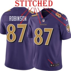 Purple Alternate Legend Marcus Robinson Jersey Baltimore Ravens #87