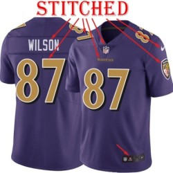 Purple Alternate Legend Kris Wilson Jersey Baltimore Ravens #87
