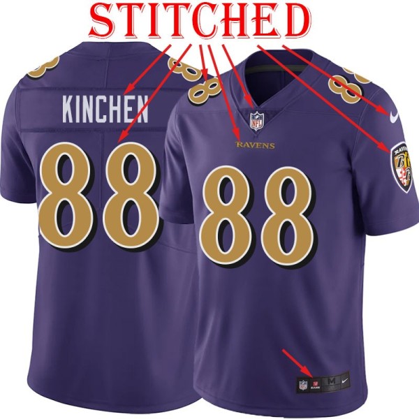 Purple Alternate Legend Brian Kinchen Jersey Baltimore Ravens #88