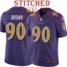 Purple Alternate Legend Cornell Brown Jersey Baltimore Ravens #90