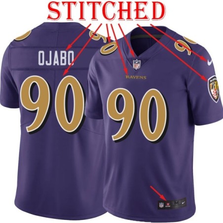 Purple Alternate Legend David Ojabo Jersey Baltimore Ravens #90