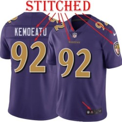 Purple Alternate Legend Ma'ake Kemoeatu Jersey Baltimore Ravens #92