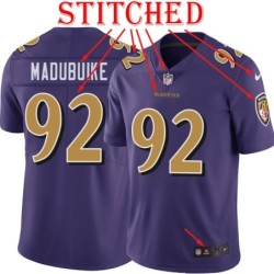 Purple Alternate Legend Nnamdi Madubuike Jersey Baltimore Ravens #92