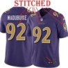 Purple Alternate Legend Nnamdi Madubuike Jersey Baltimore Ravens #92
