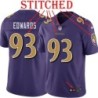 Purple Alternate Legend Dwan Edwards Jersey Baltimore Ravens #93