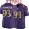 Purple Alternate Legend Keith Washington Jersey Baltimore Ravens #93