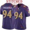 Purple Alternate Legend Mike Frederick Jersey Baltimore Ravens #94