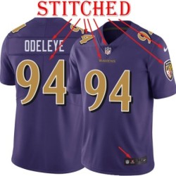 Purple Alternate Legend Adedayo Odeleye Jersey Baltimore Ravens #94
