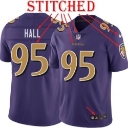 Purple Alternate Legend Bryan Hall Jersey Baltimore Ravens #95