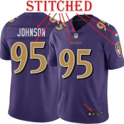 Purple Alternate Legend Jarret Johnson Jersey Baltimore Ravens #95