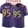Purple Alternate Legend Derek Wolfe Jersey Baltimore Ravens #95