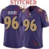 Purple Alternate Legend Lamar Divens Jersey Baltimore Ravens #96