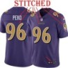 Purple Alternate Legend Domata Peko Jersey Baltimore Ravens #96