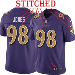 Purple Alternate Legend Travis Jones Jersey Baltimore Ravens #98