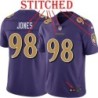 Purple Alternate Legend Travis Jones Jersey Baltimore Ravens #98