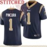 Navy Throwback Stan Pincura Jersey Los Angeles Rams #1
