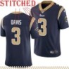Navy Throwback Corby Davis Jersey Los Angeles Rams #3