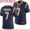 Navy Throwback Ed Goddard Jersey Los Angeles Rams #7