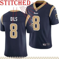 Navy Throwback Steve Dils Jersey Los Angeles Rams #8