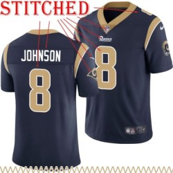 Navy Throwback Clyde Johnson Jersey Los Angeles Rams #8