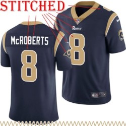 Navy Throwback Paul McRoberts Jersey Los Angeles Rams #8